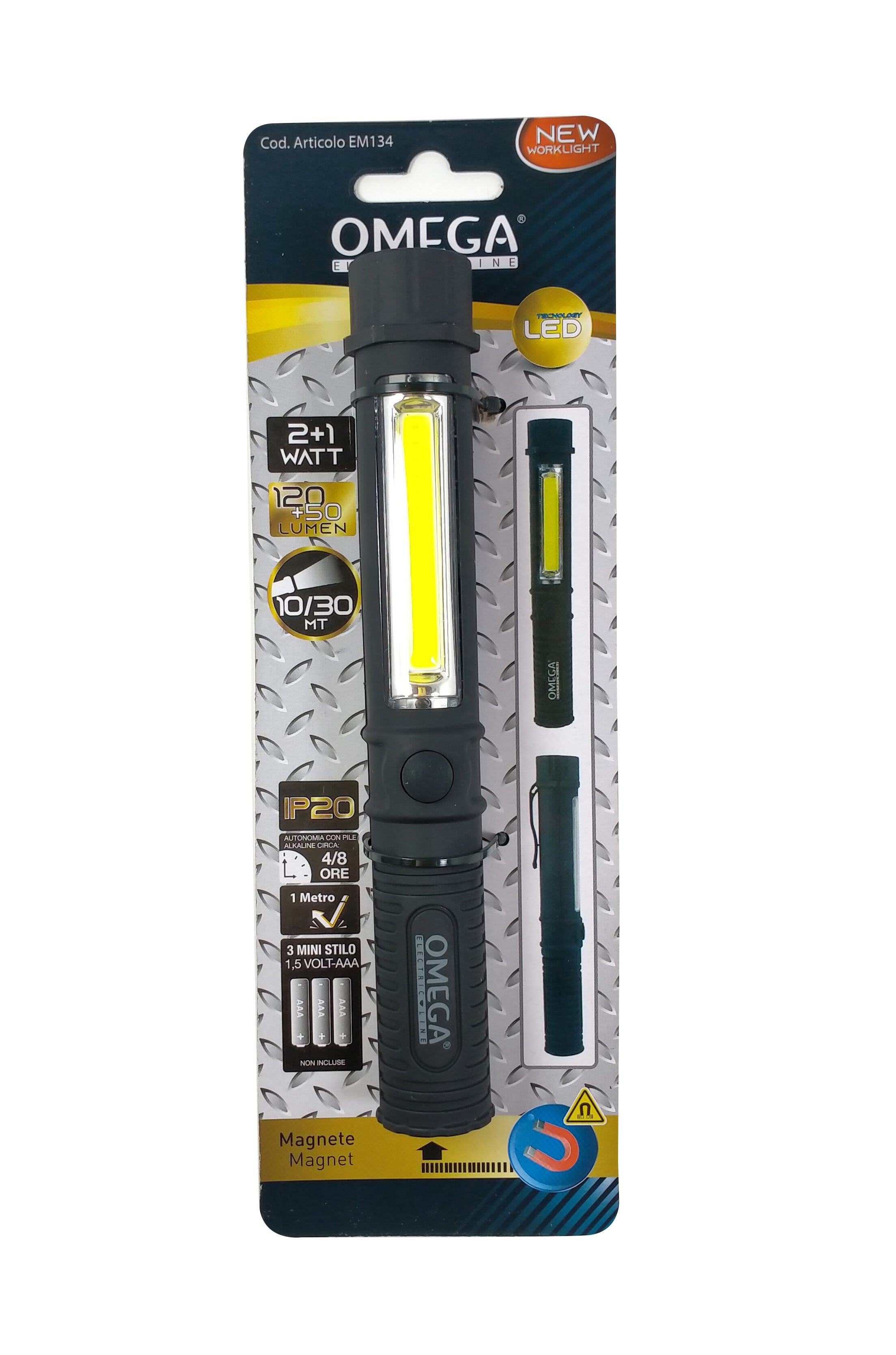 OMEGA Torcia tascabile led a penna