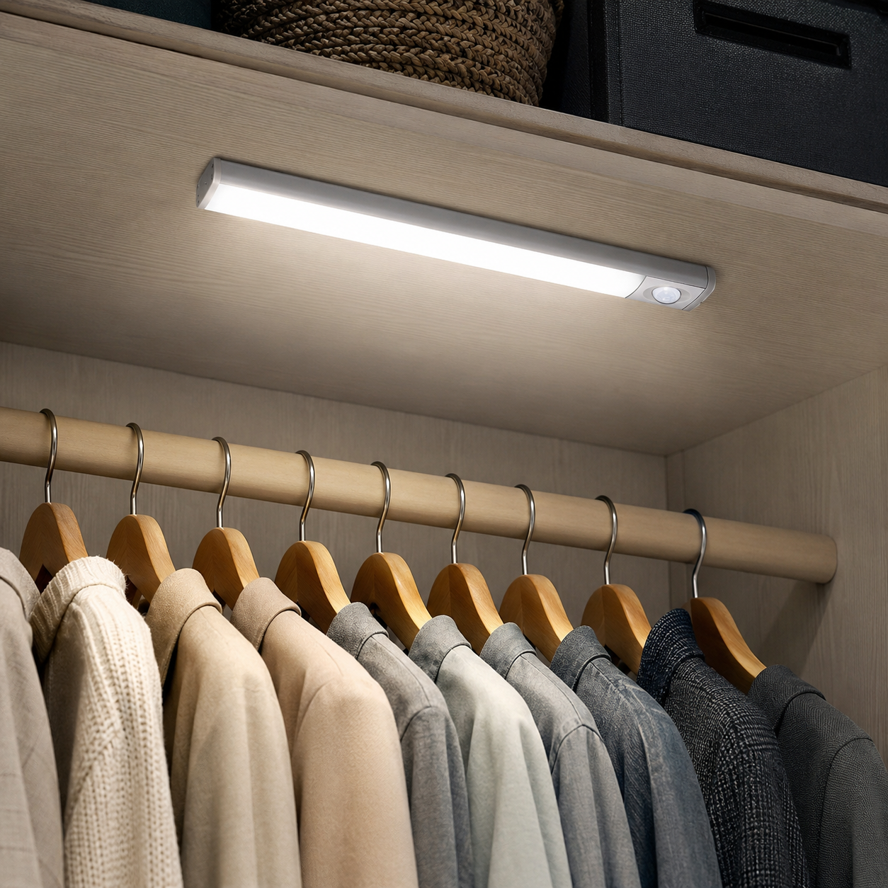 OMEGA Lampada LED per Armadi  con Sensore 4000K