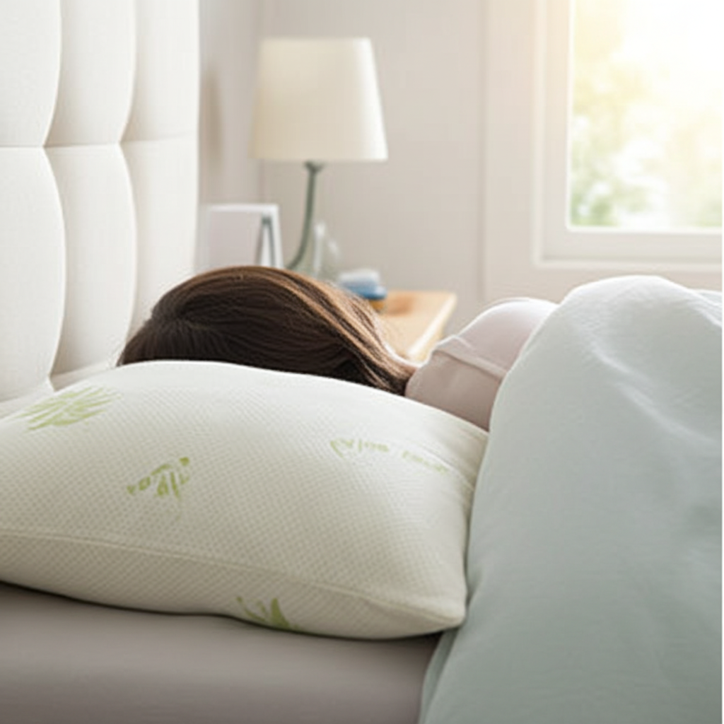 EFFE Guanciale Aloe Vera Linea della Natura 48x78x19 cm_Soffice, Anti-Acaro_ Made in Italy