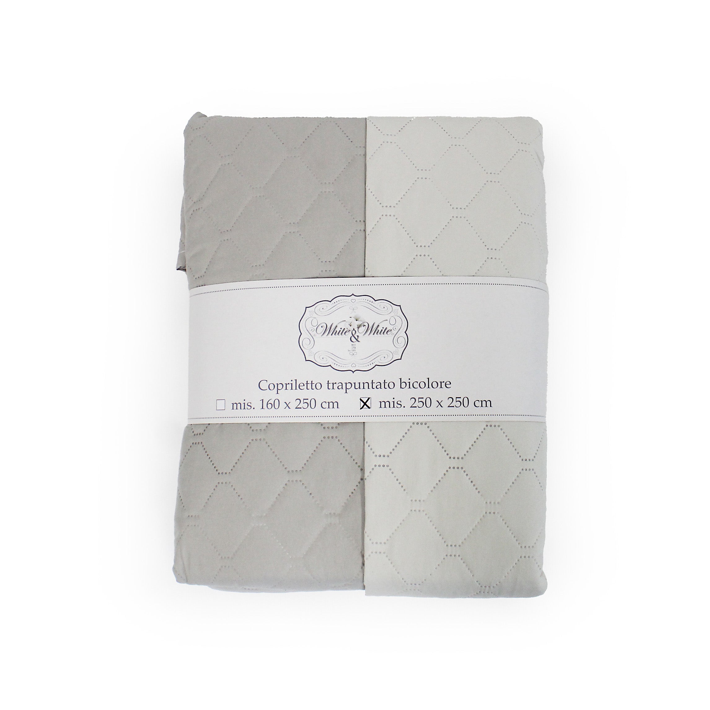 TESS HOME COLLECTION Copriletto trapuntato bicolore