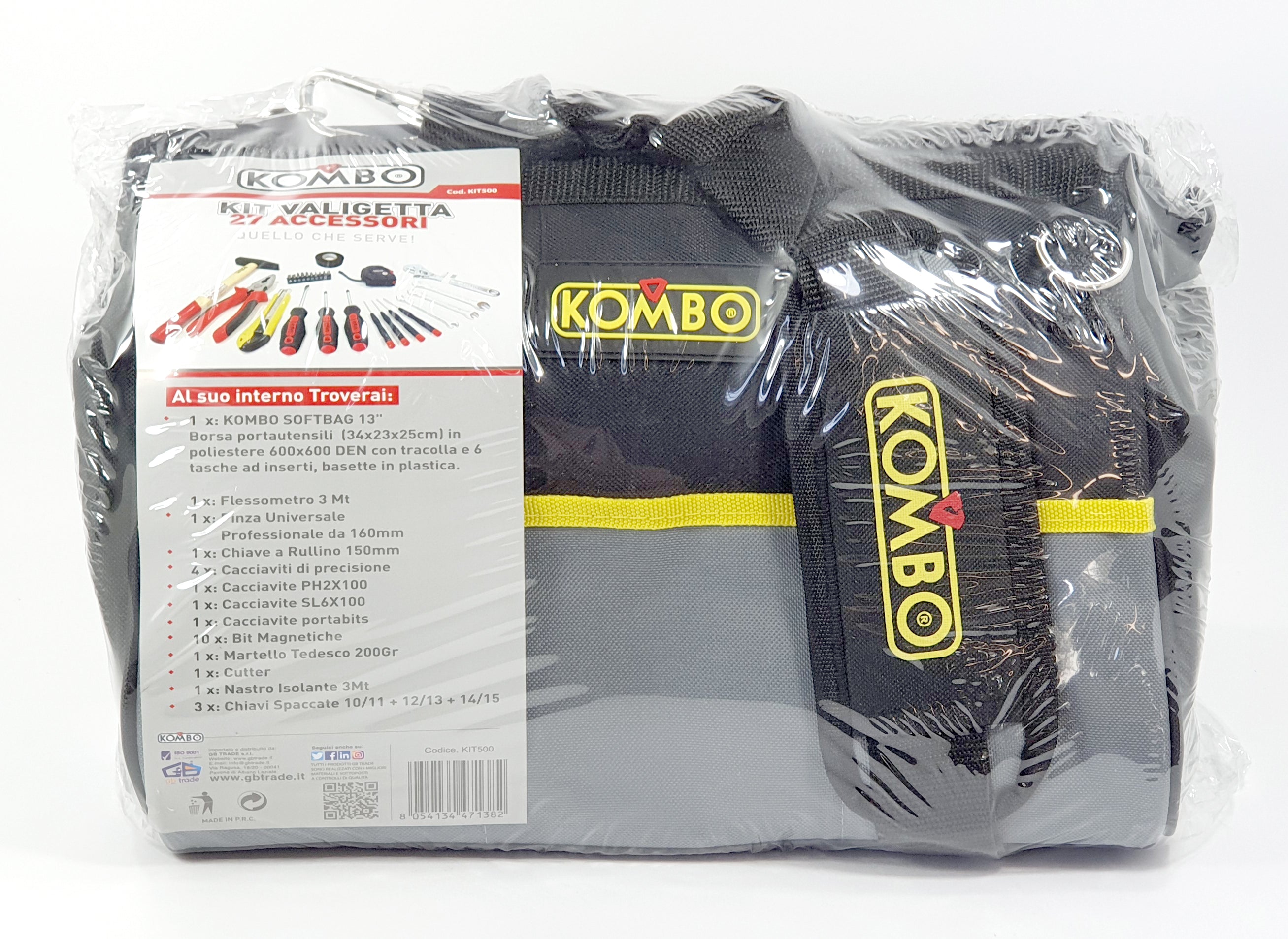 KOMBO Set 27 pz  utensili + borsa portautensili soft 13