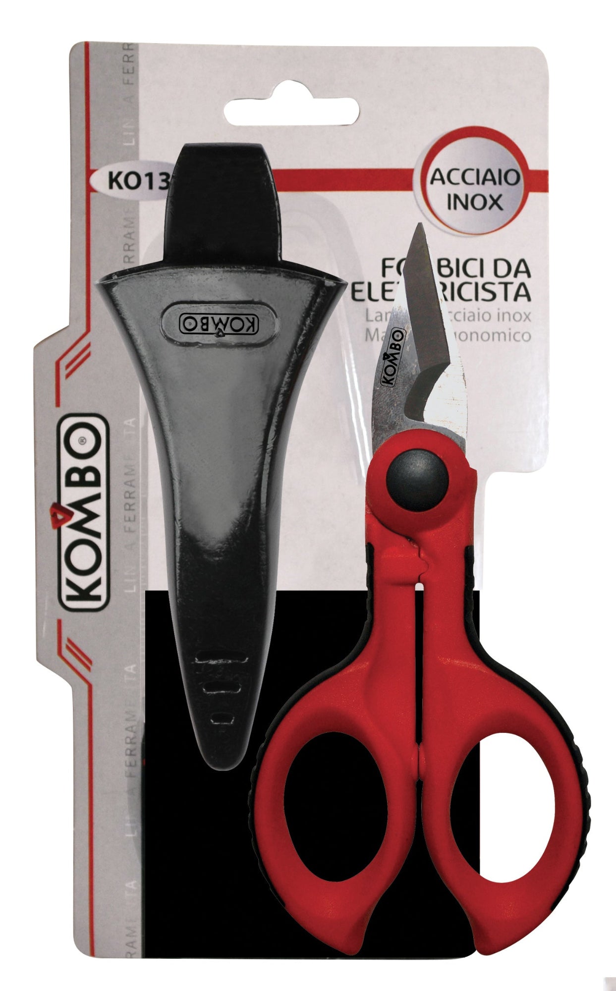 KOMBO Forbici elettricista professionali con fodero