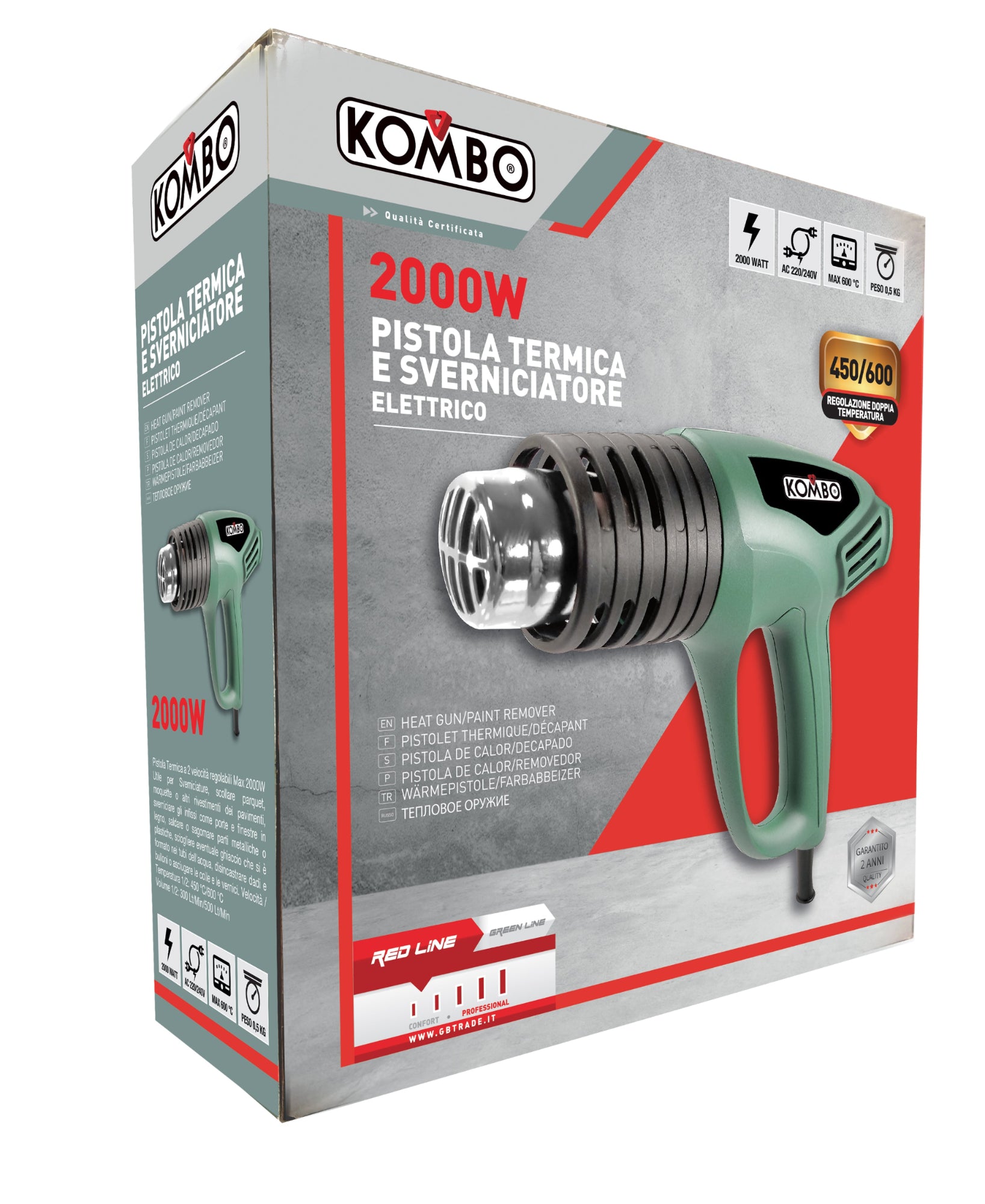 KOMBO Pistola termica 2000W