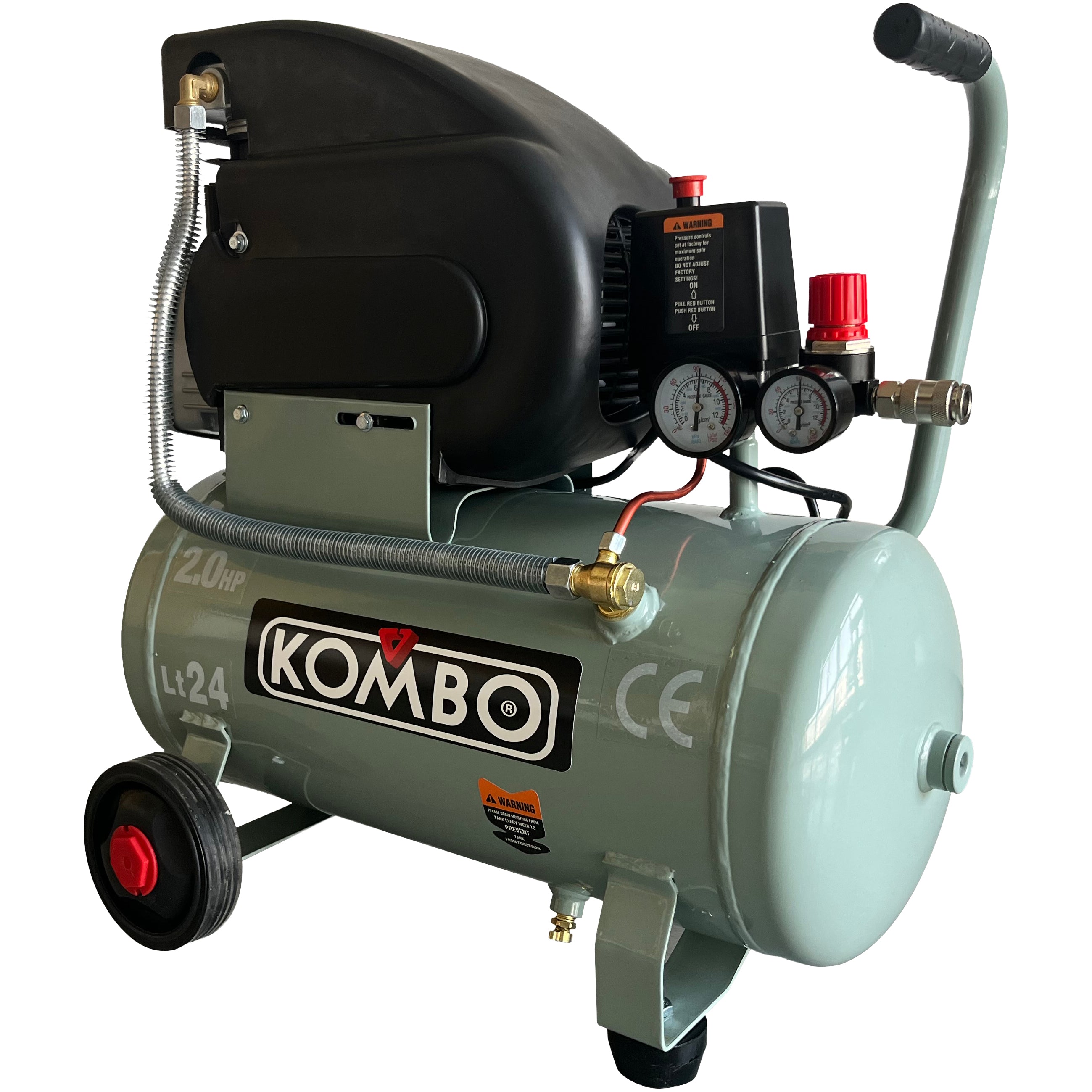 KOMBO Compressore elettrico 24 lt 1,5kv/2,0hp