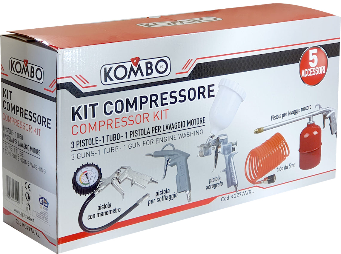 KOMBO Set 5 accessori per compressore