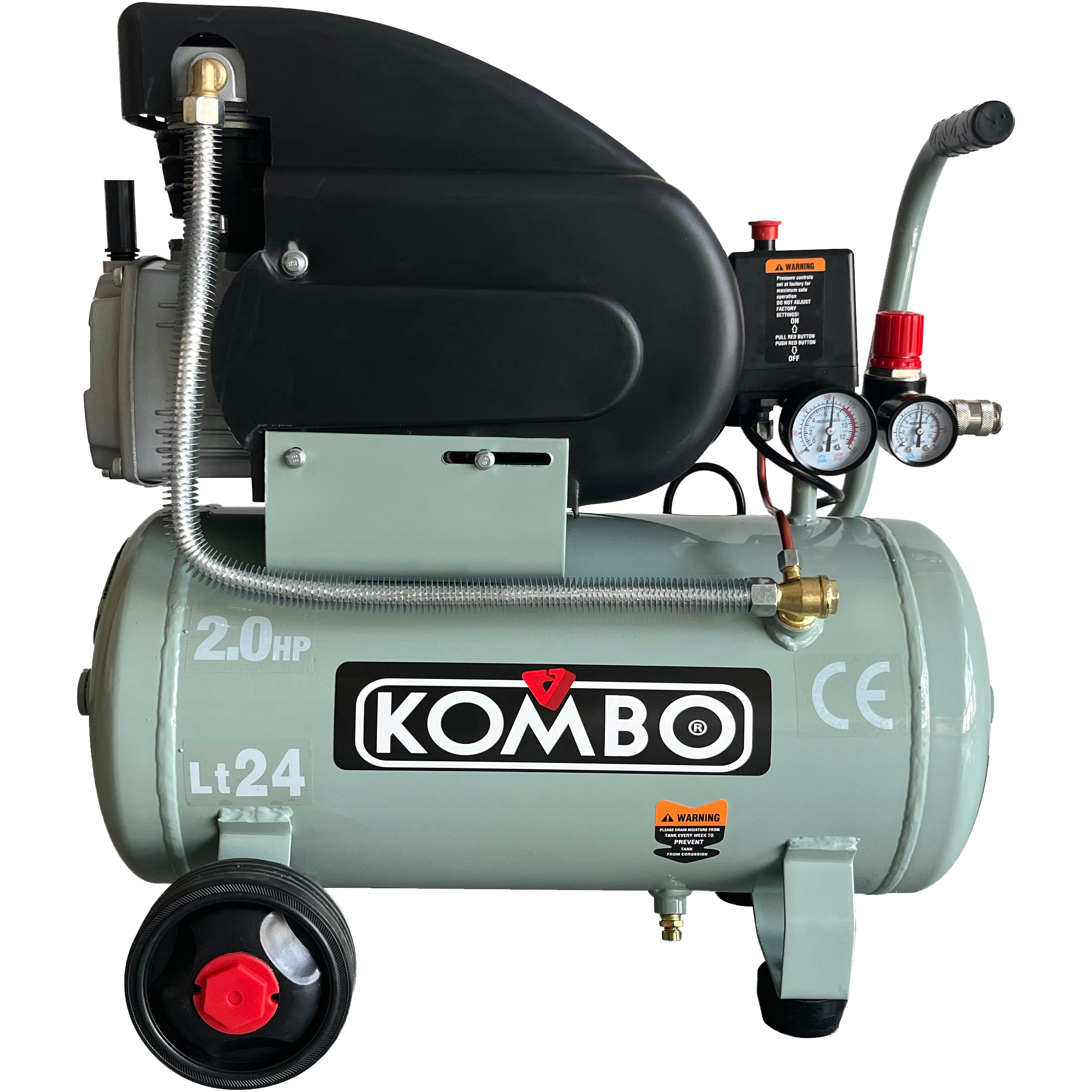 KOMBO Compressore elettrico 24 lt 1,5kv/2,0hp