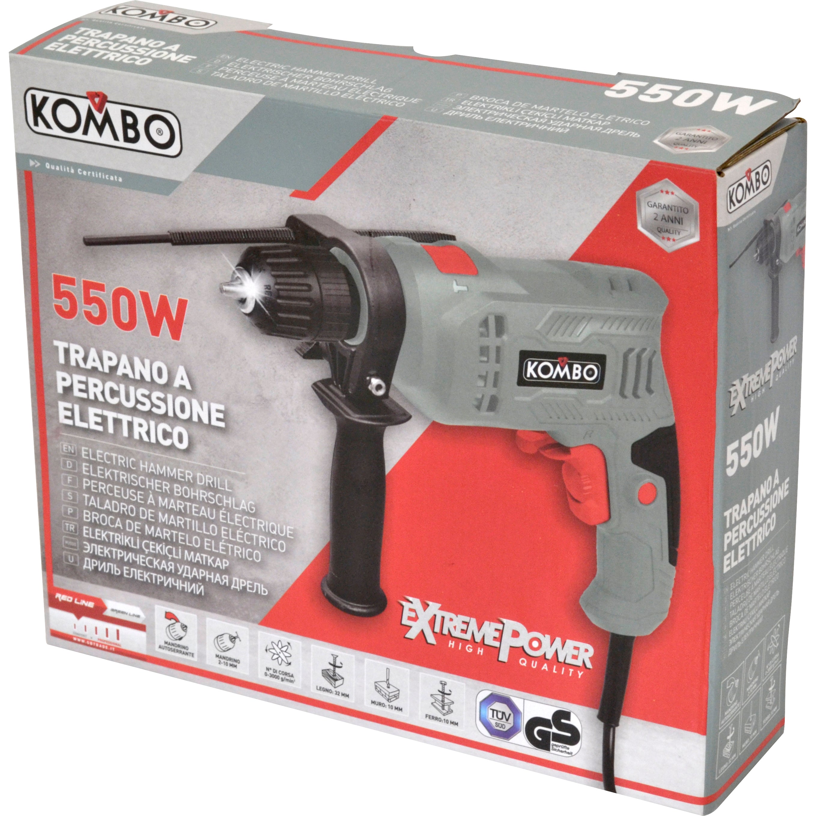 KOMBO Trapano elettrico a percussione 500W