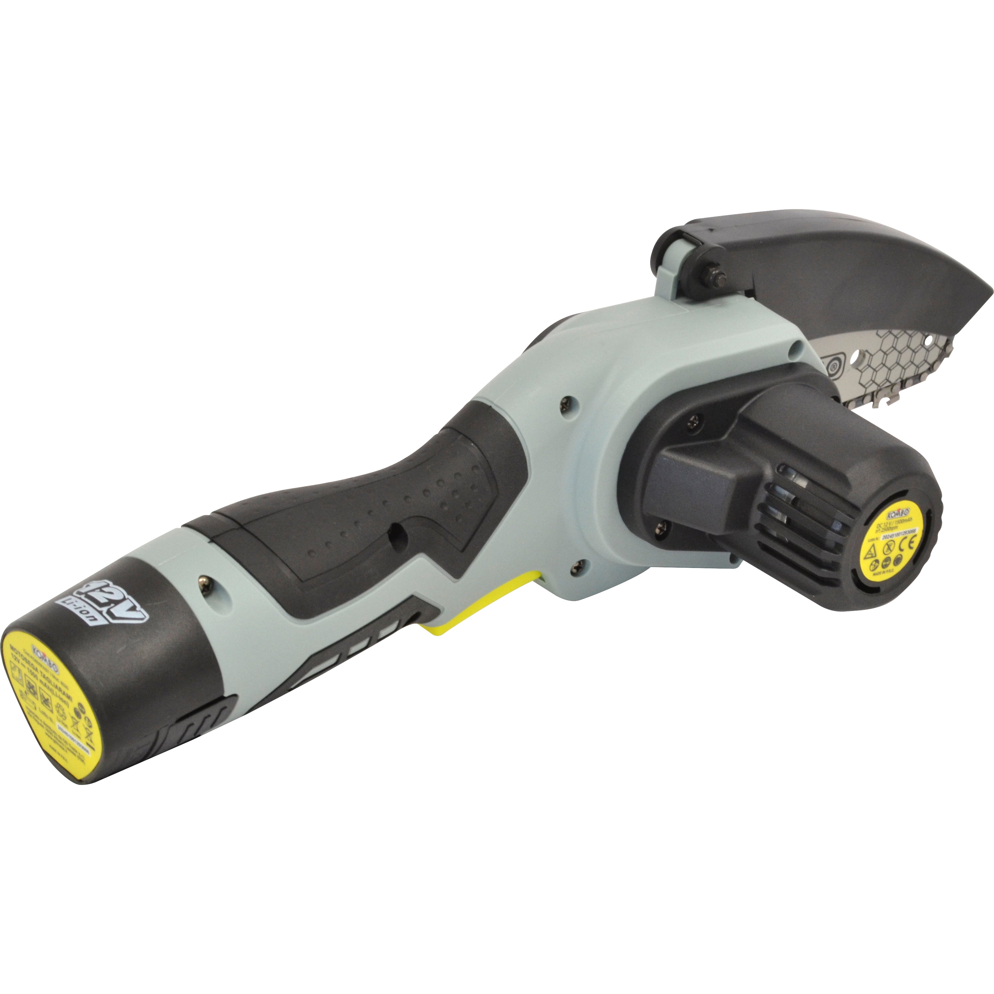 KOMBO Motosega cordless tagliarami con batteria 1.5 Ah 12V