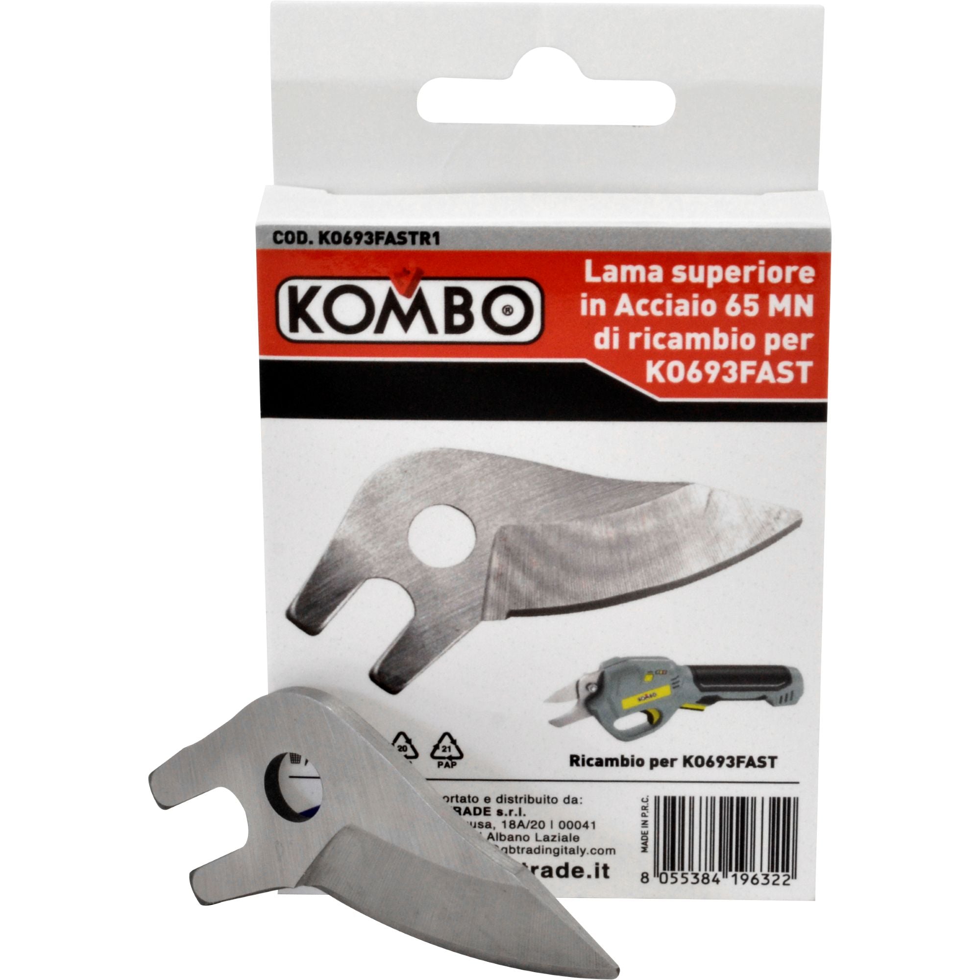 Lama superiore di ricambio in acciaio 65MN per forbici elettriche KO693FAST