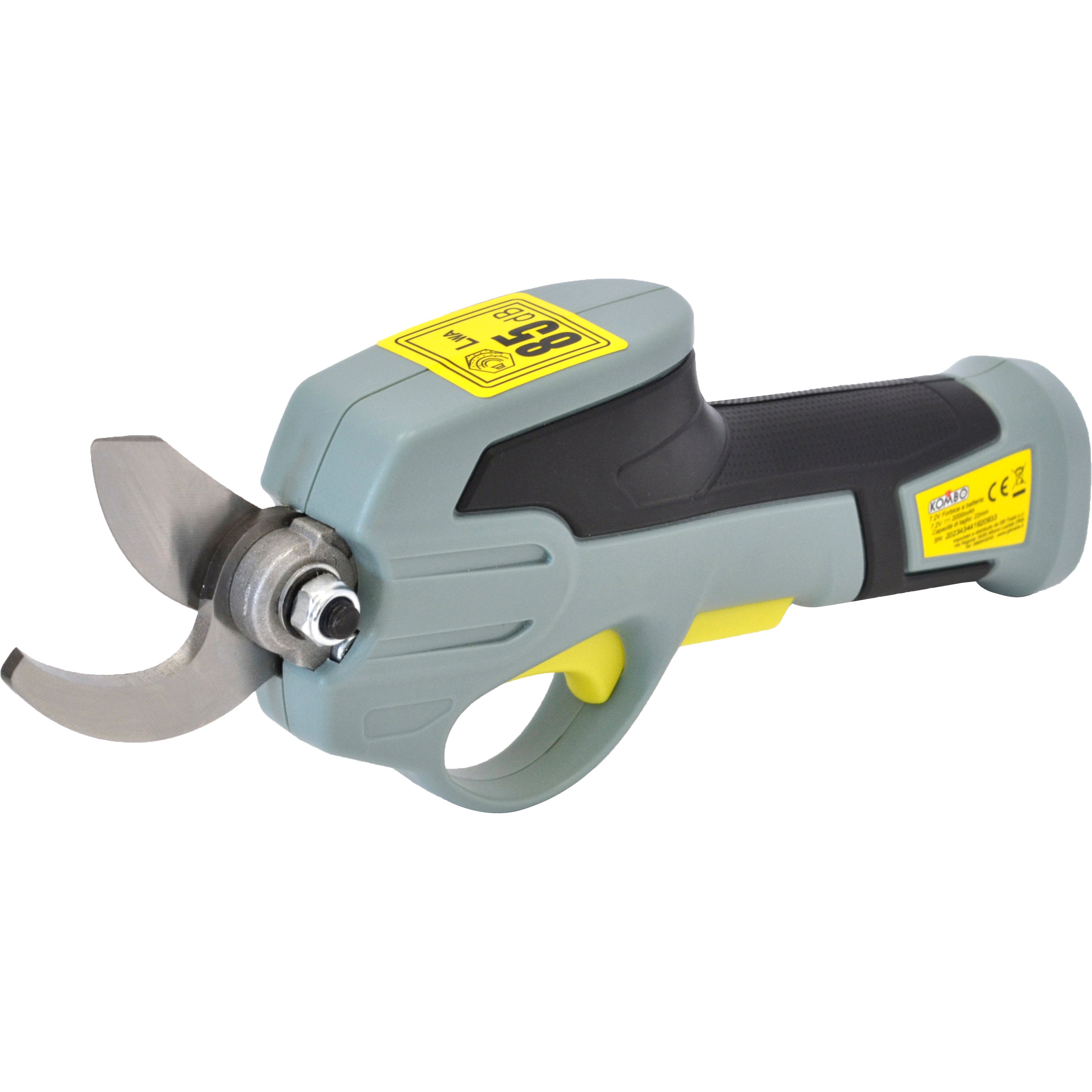 KOMBO Forbici potatura cordless con 2 batterie al litio da 2.0 Ah 7,2V