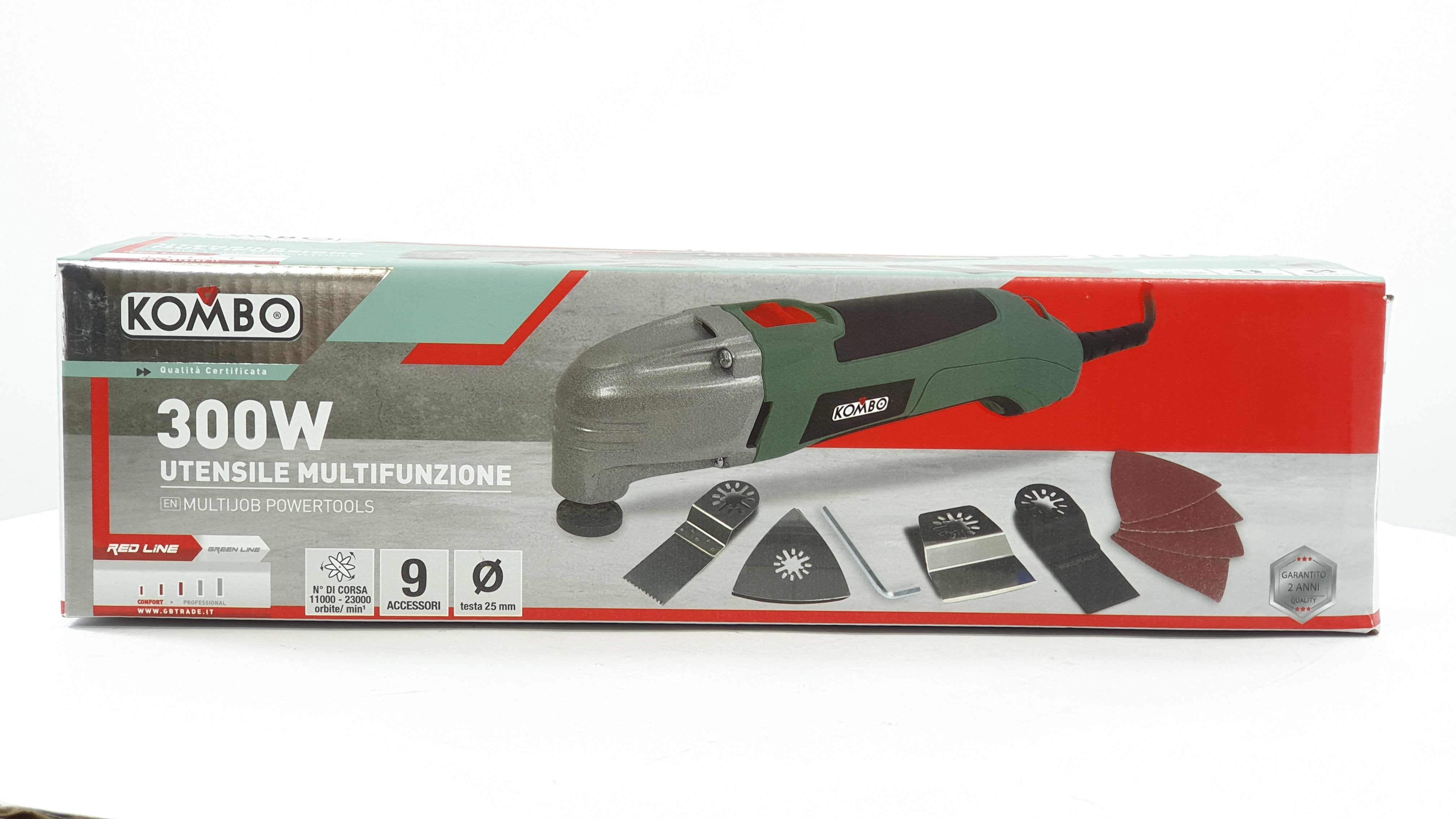 KOMBO Utensile multifunzione 300W con set di 9 accessori