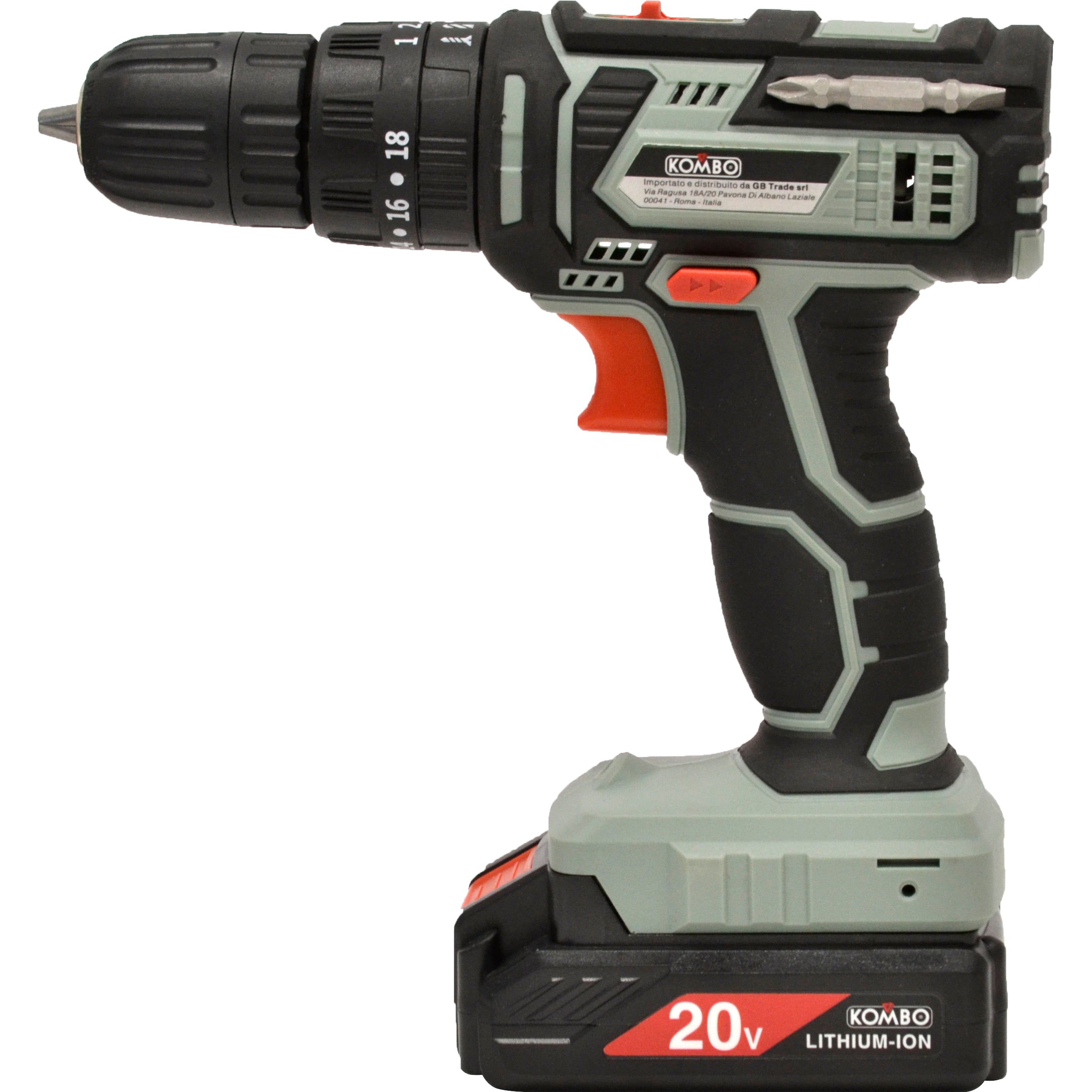 KOMBO Trapano avvitatore-percussore cordless con batteria 1.5 Ah  20v