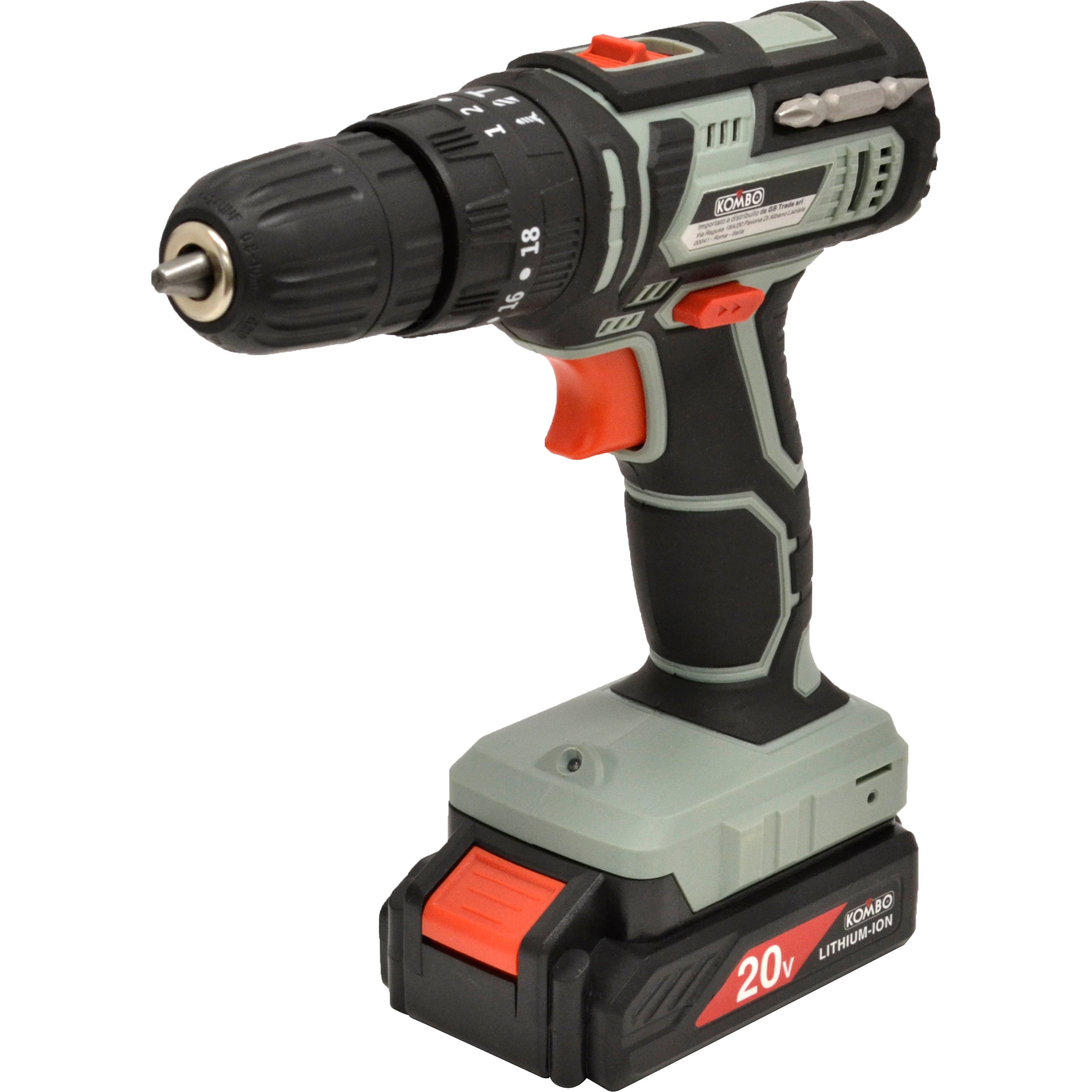 KOMBO Trapano avvitatore-percussore cordless con batteria 1.5 Ah  20v