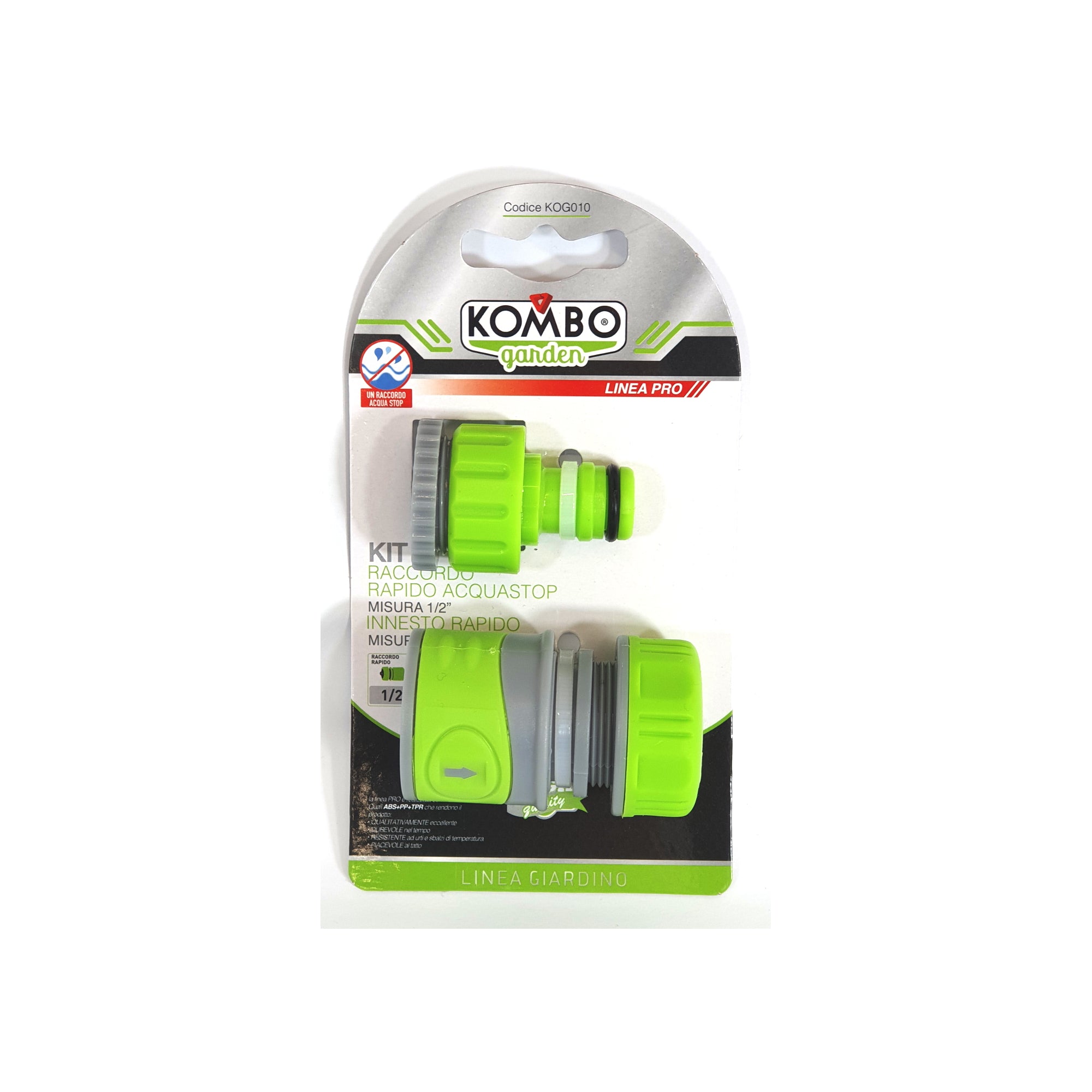 KOMBO Set 2pz raccordo rapido 5/8 softouch pro + innesto