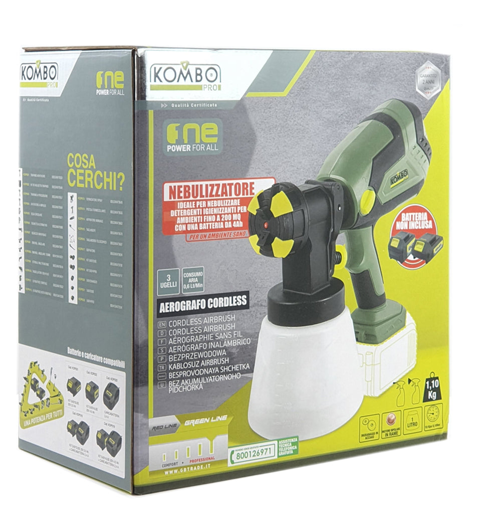 KOMBO PRO Verniciatore spray cordless 20V