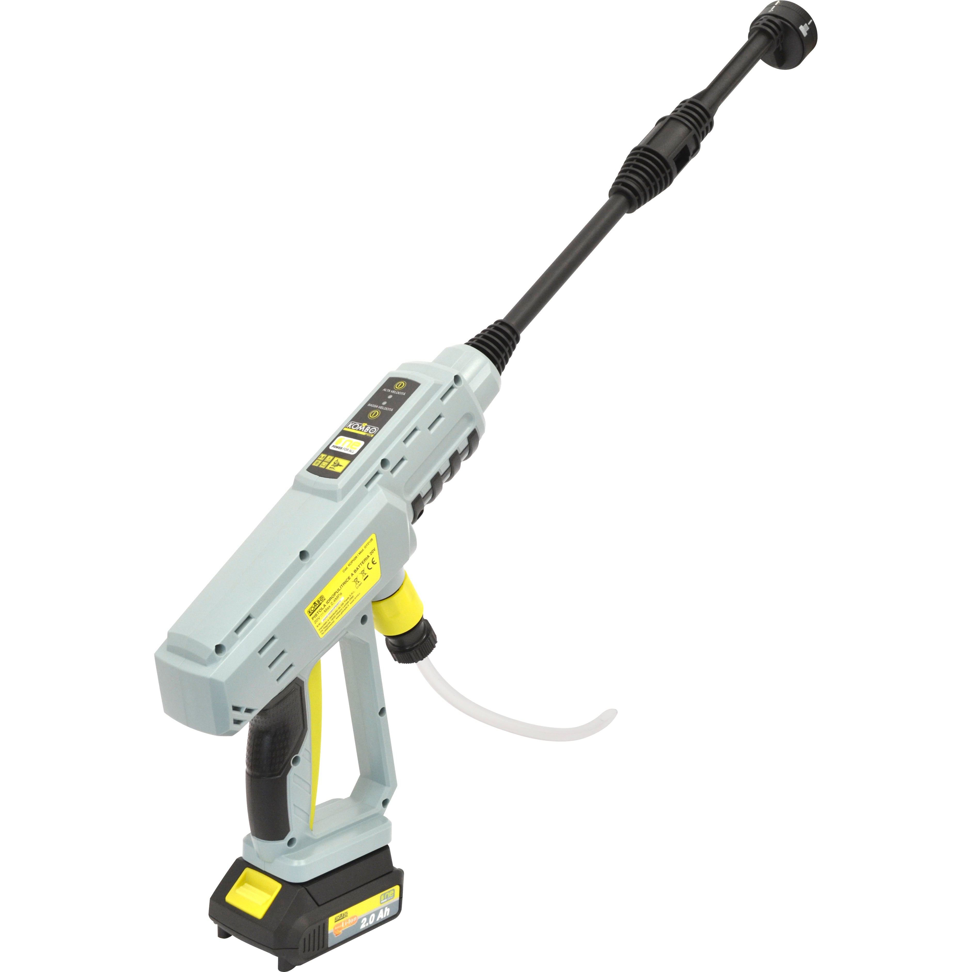 KOMBO Pistola idropulitrice cordless con batteria 2,0Ah 20V