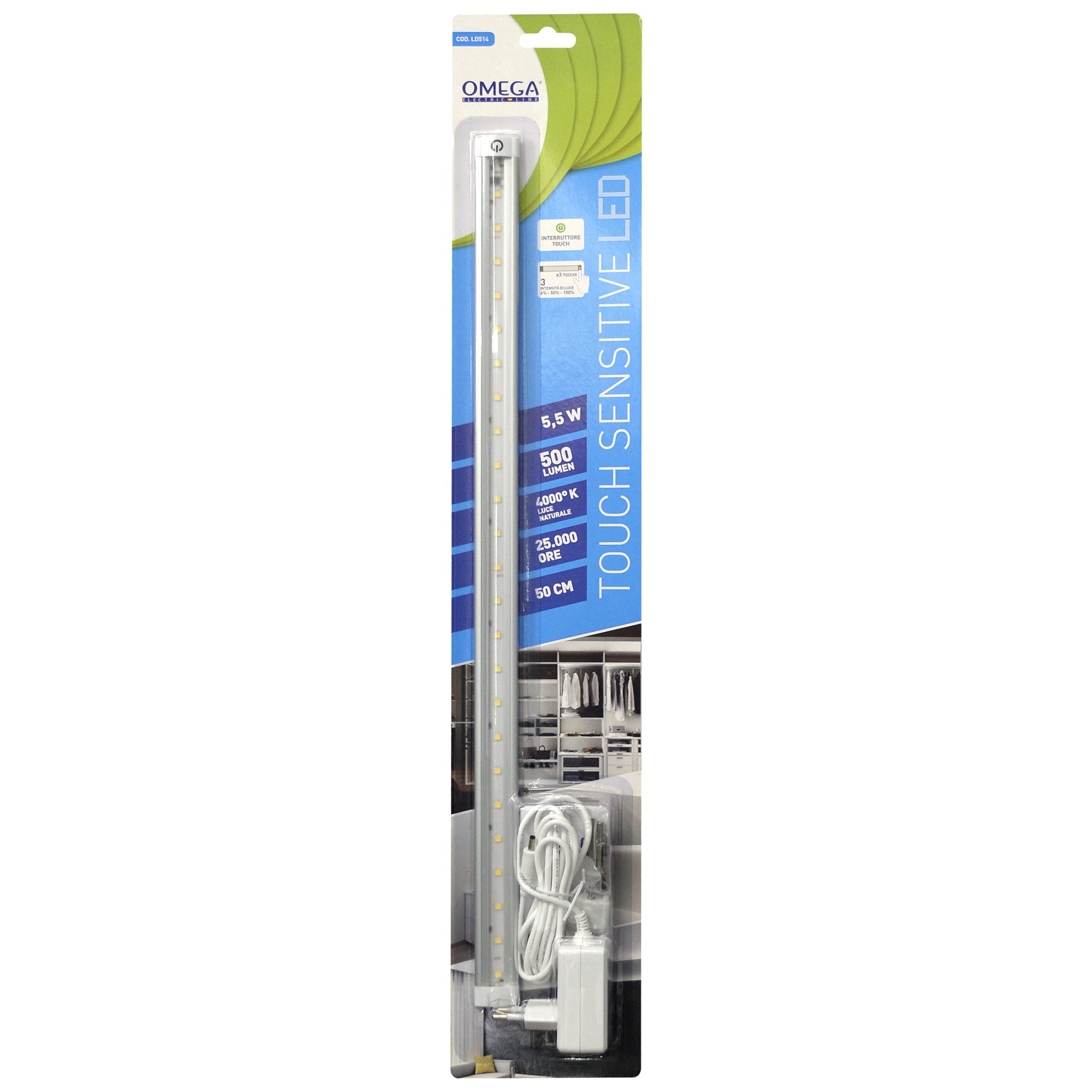 OMEGA Mini plafoniera led 5,5W