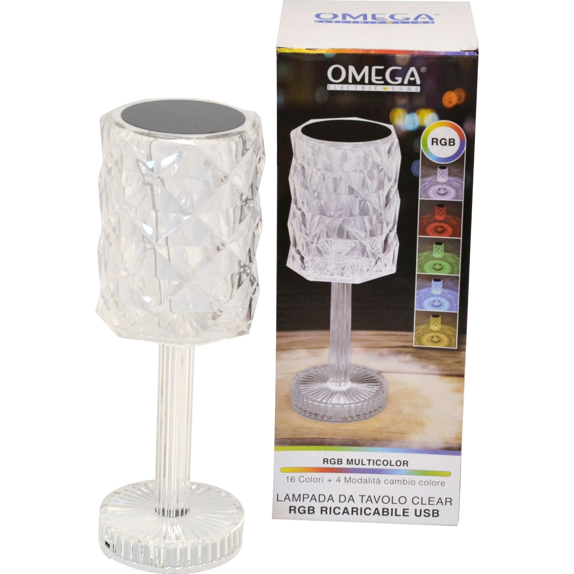 OMEGA Lampada da tavolo Clear Rgb