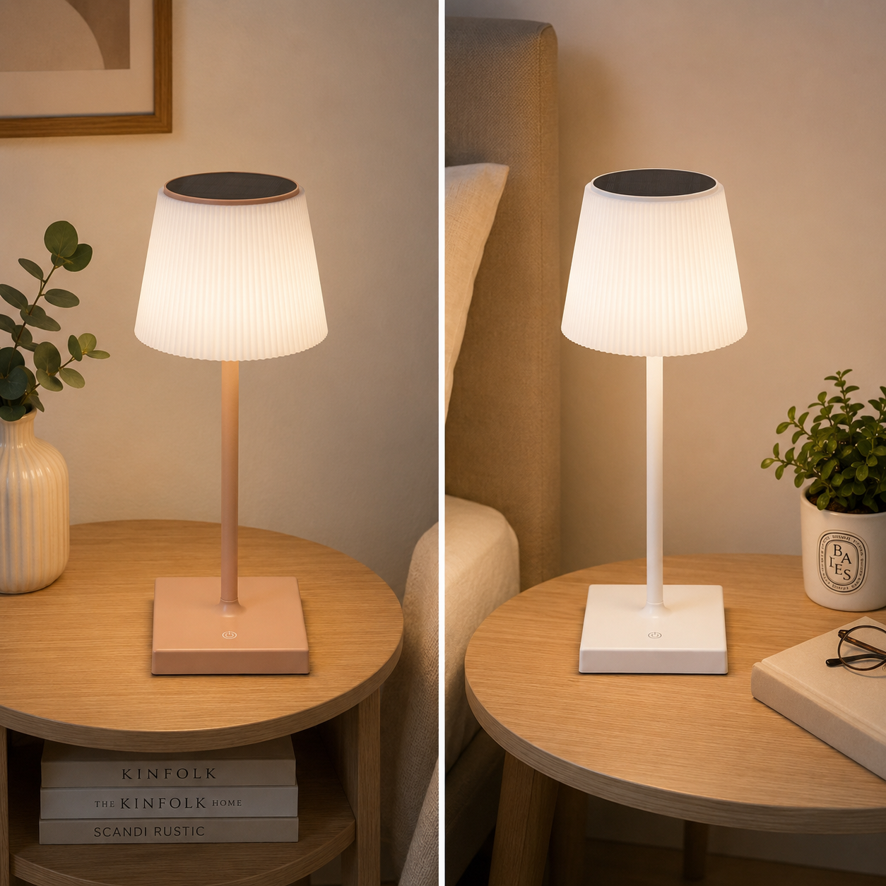 OMEGA Lampada da tavolo Sunrise ricaricabile solare e usb