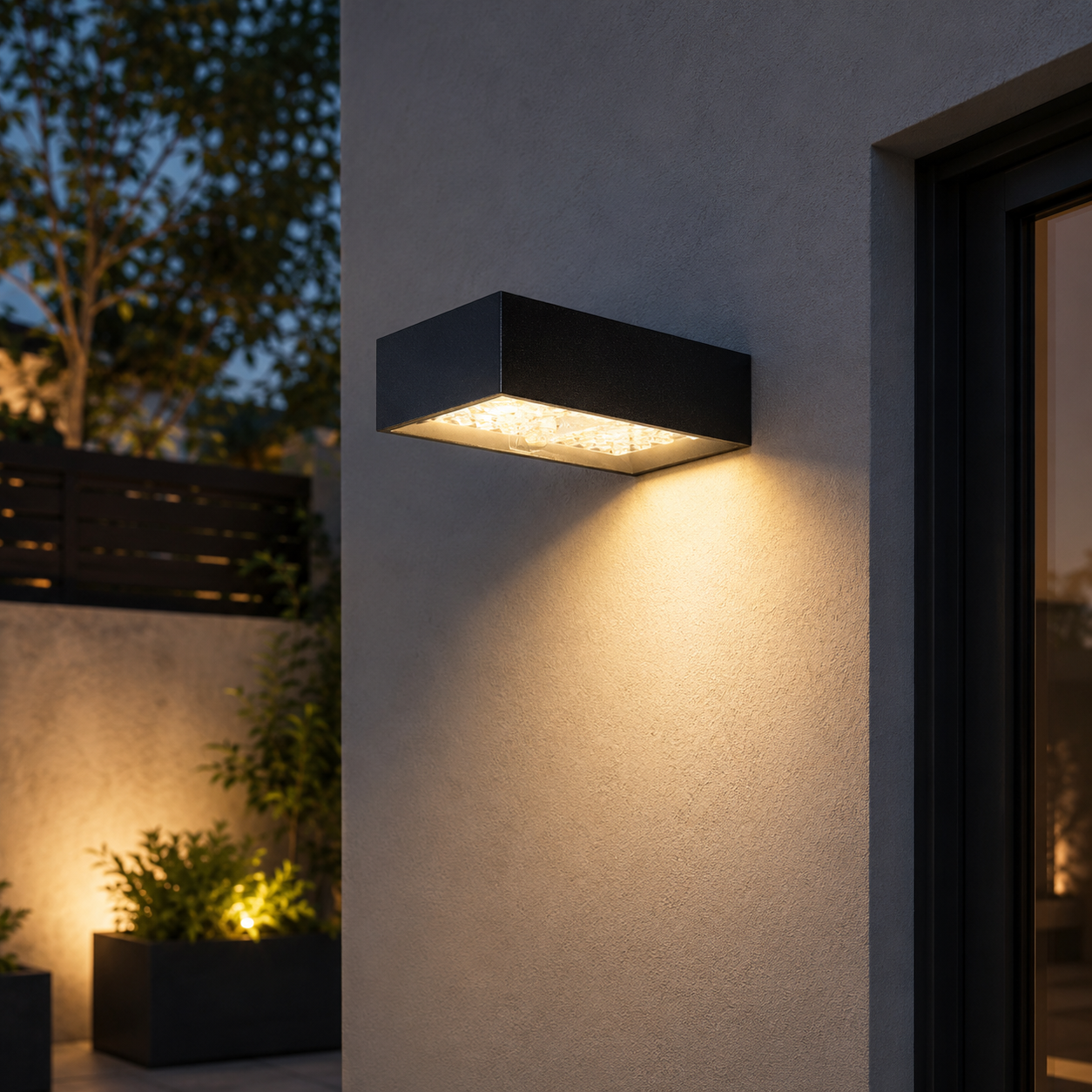 OMEGA Applique LED Solare da Muro 6W 900lm IP54 con Sensore