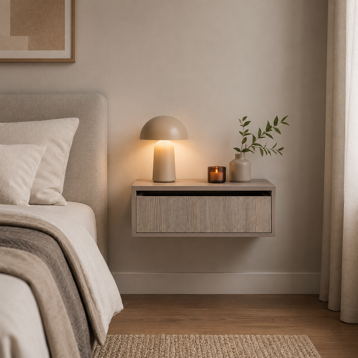 MODULARREDO Mensola da Muro con Cassetto Legolo 45x13.4 cm