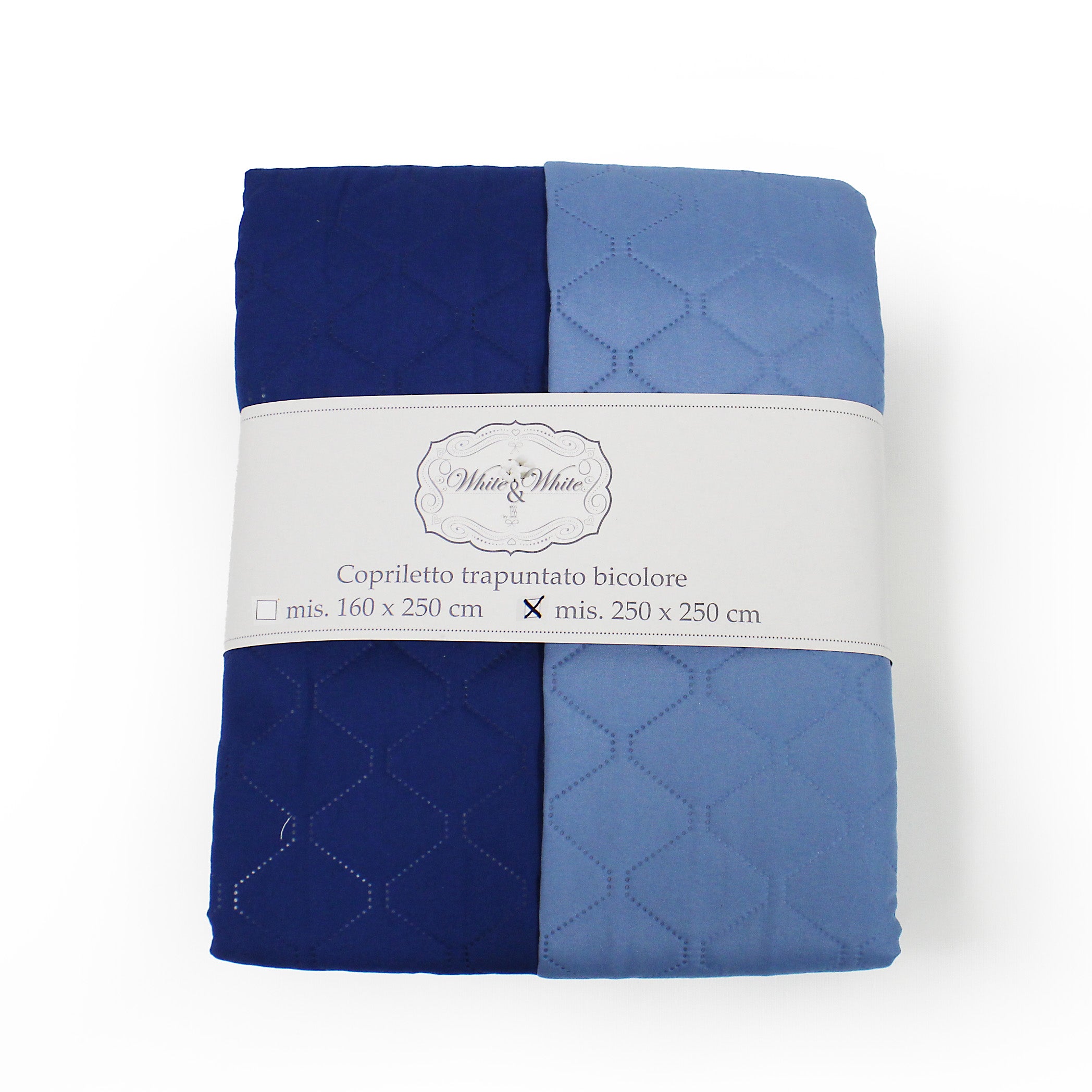 TESS HOME COLLECTION Copriletto trapuntato bicolore