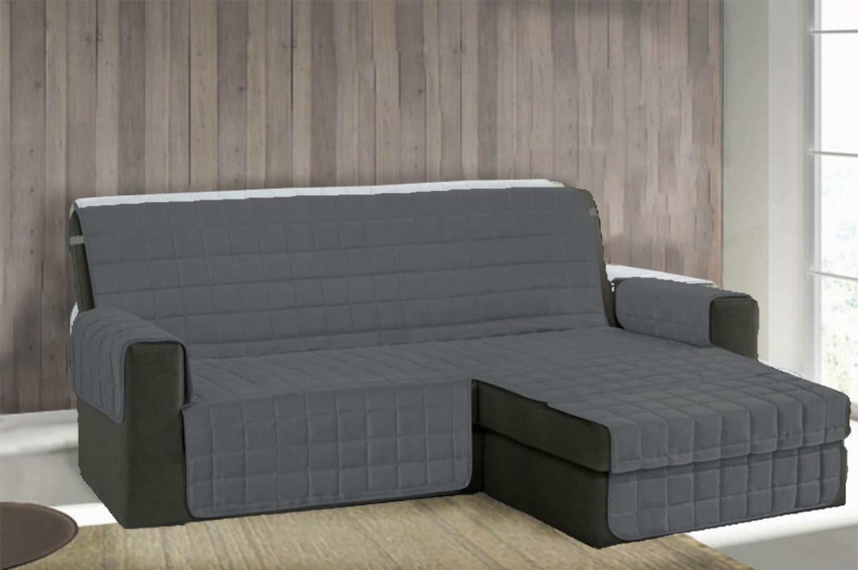 TESS HOME COLLECTION Copridivano Trapuntato Antimacchia con Penisola 4 Posti