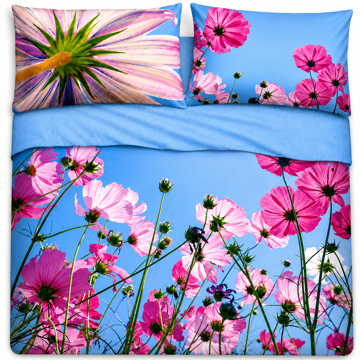BASSETTI Completo letto in cotone con immagini fotografiche Made in Italy