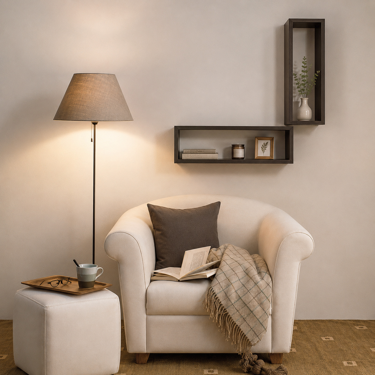 MODULARREDO Mensola da muro Regolo 60x17 p15.5 cm
