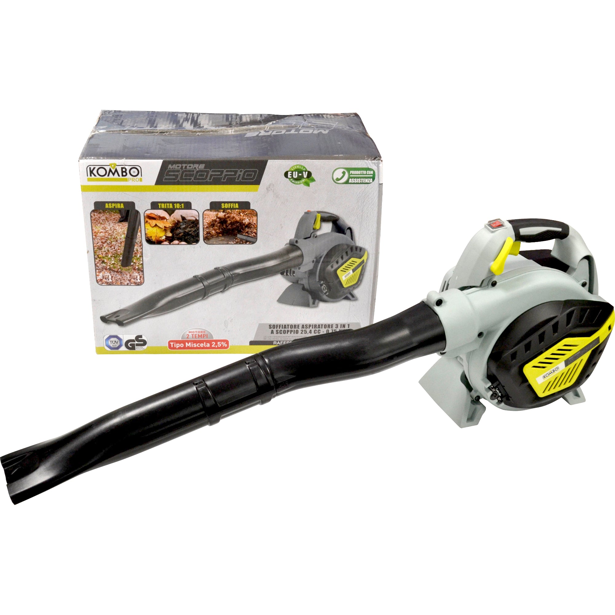KOMBO PRO Soffiatore/aspiratore a scoppio 3in1 25,4 cc 0,75 kw max vol 540 m3/h