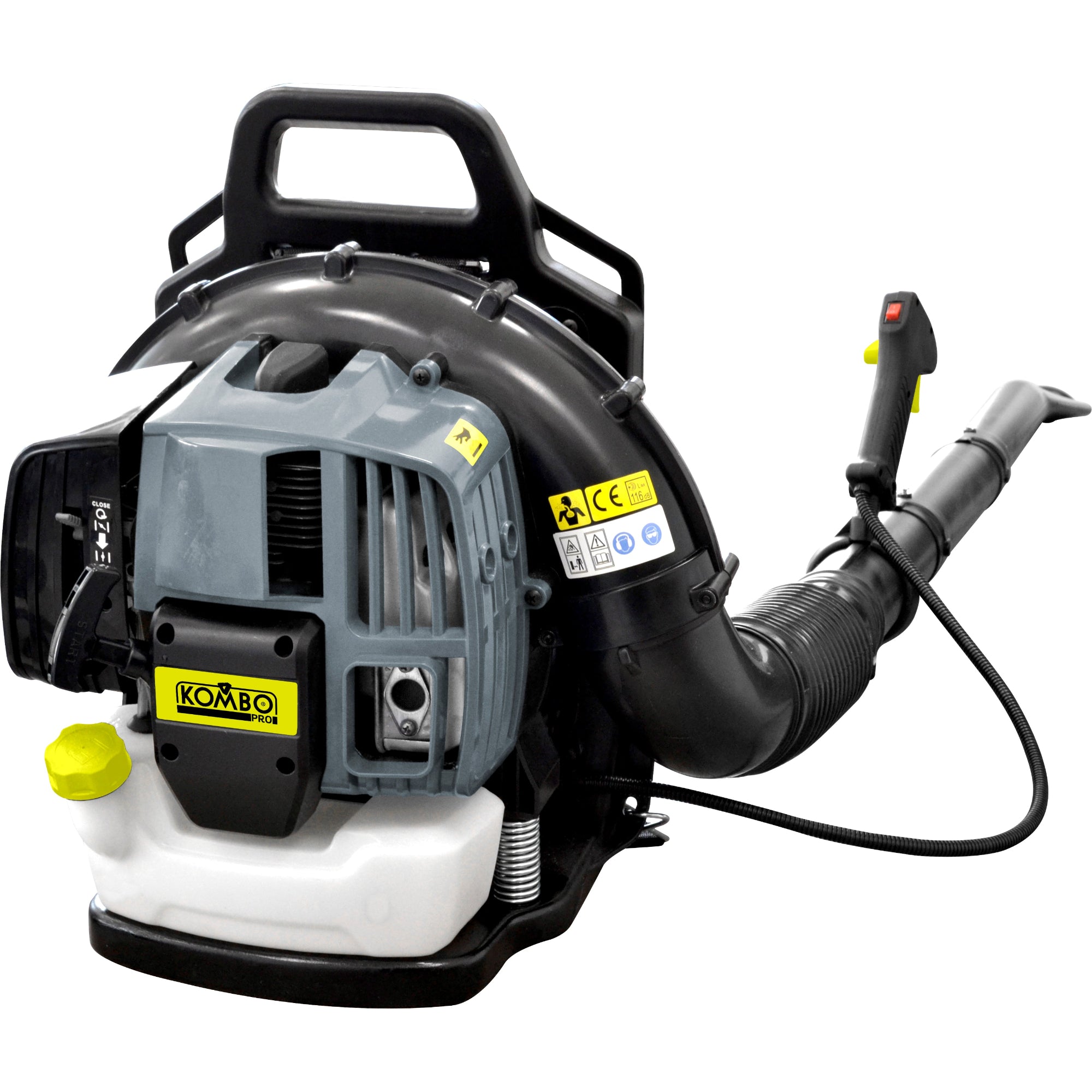 KOMBO PRO Soffiatore A Spalle Professionale 2 Tempi Da 52cc Potenza 2.0 HP e Comfort EU V