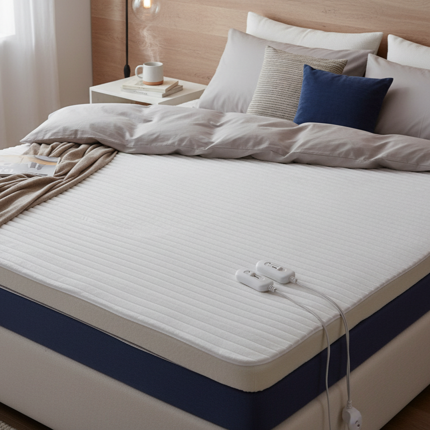 EASY2LOVE Termocoperta Matrimoniale Elettrica 160x140 cm - Doppio Controllo e Massima Sicurezza