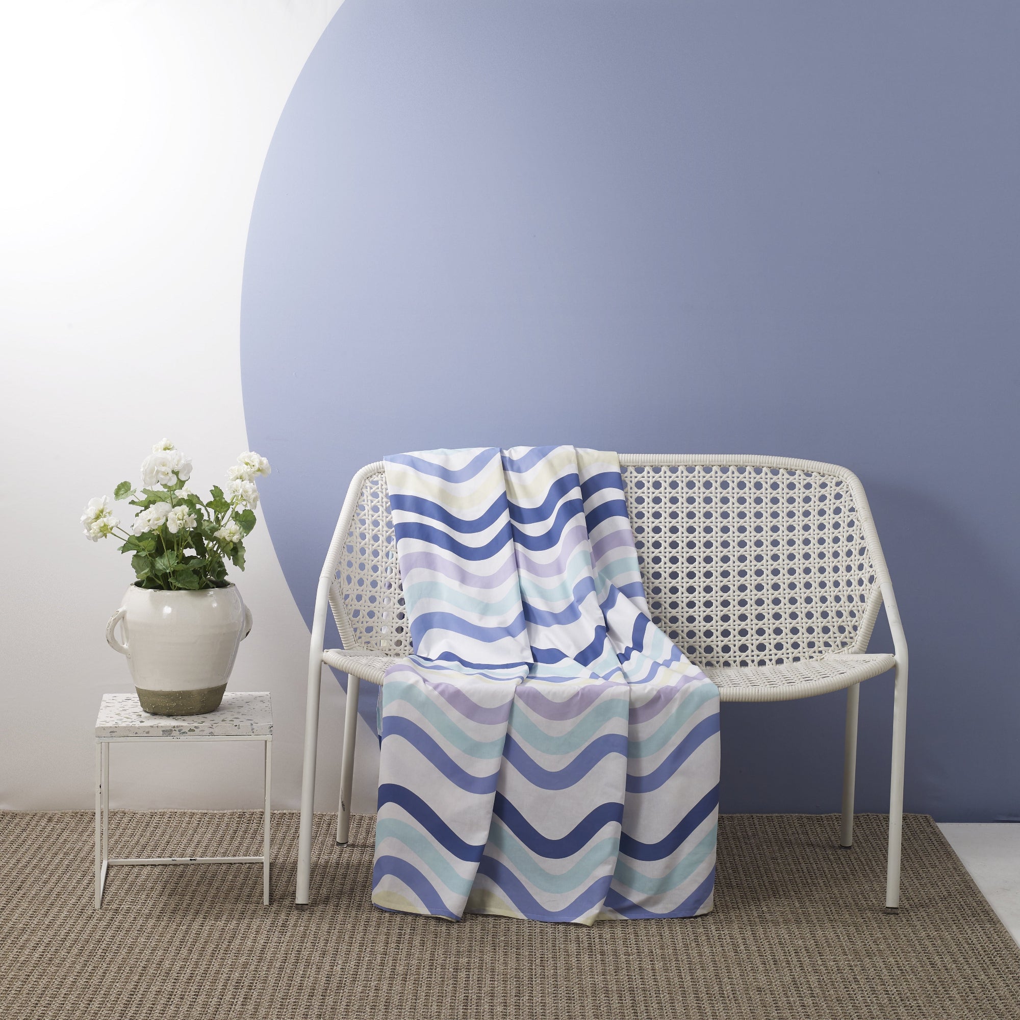 BASSETTI Telo Arredo/Multiuso Frizzy 270x270 in 100% Cotone