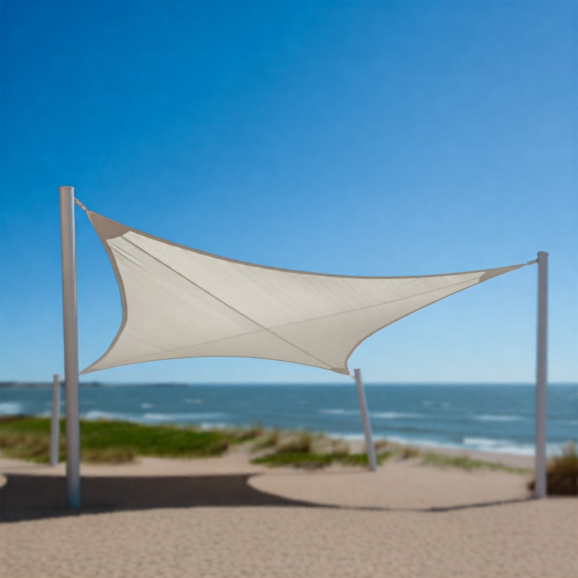 KOMBO Vela ombreggiante quadrata 180g bianca