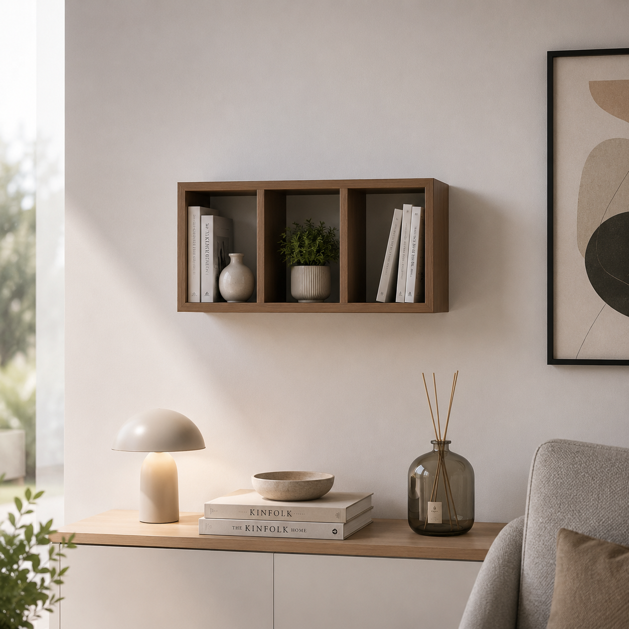 MODULARREDO Mensola a Cubo Rettangolare Tristano 70x30 p15.5 cm
