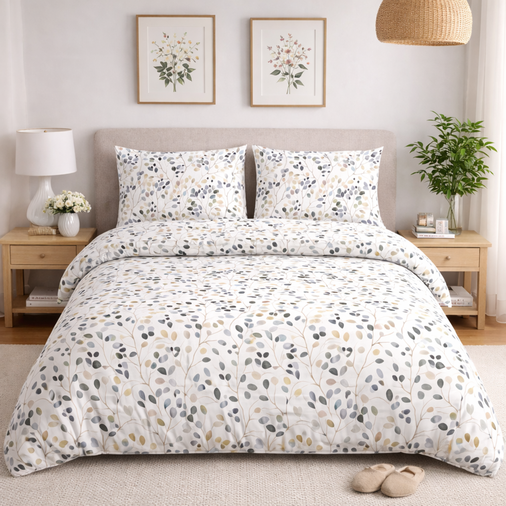 UNO CASA DESIGN Completo letto Dec.Accesa 100% Cotone Stampato