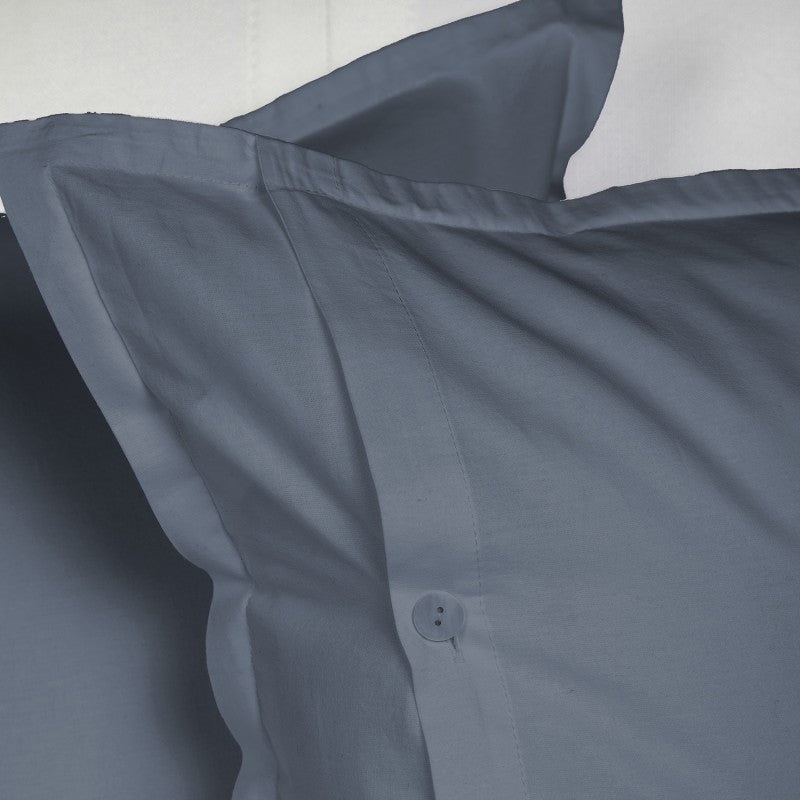 UNO DESIGN Completo Lenzuola Matrimoniale/Singolo in Puro Cotone Garment Washed_No-Stiro