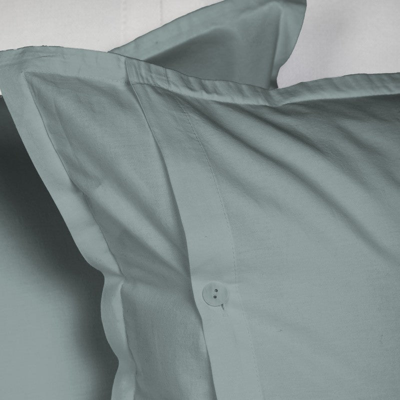 UNO DESIGN Completo Lenzuola Matrimoniale/Singolo in Puro Cotone Garment Washed_No-Stiro