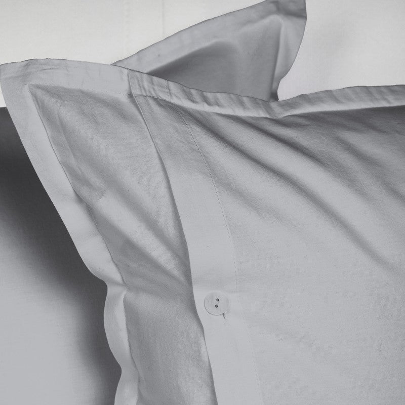 UNO DESIGN Completo Lenzuola Matrimoniale/Singolo in Puro Cotone Garment Washed_No-Stiro