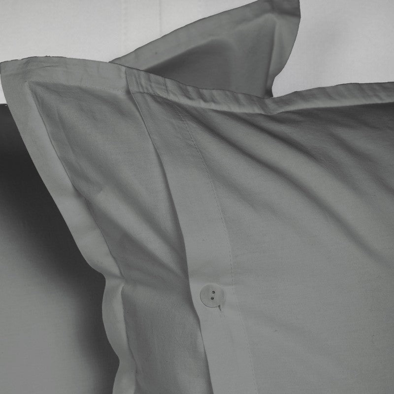 UNO DESIGN Completo Lenzuola Matrimoniale/Singolo in Puro Cotone Garment Washed_No-Stiro