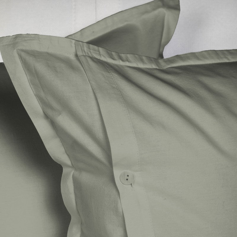 UNO DESIGN Completo Lenzuola Matrimoniale/Singolo in Puro Cotone Garment Washed_No-Stiro