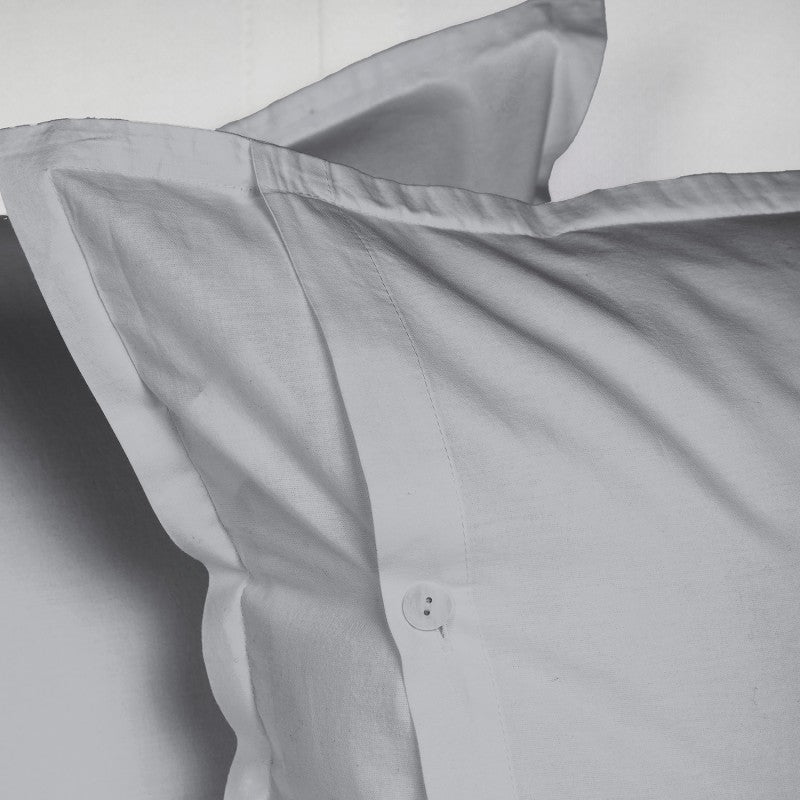 UNO DESIGN Sacco Copripiumino Matrimoniale/Singolo in Puro Cotone Garment Washed_No-Stiro