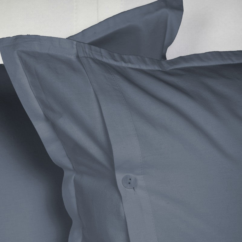 UNO DESIGN Sacco Copripiumino Matrimoniale/Singolo in Puro Cotone Garment Washed_No-Stiro