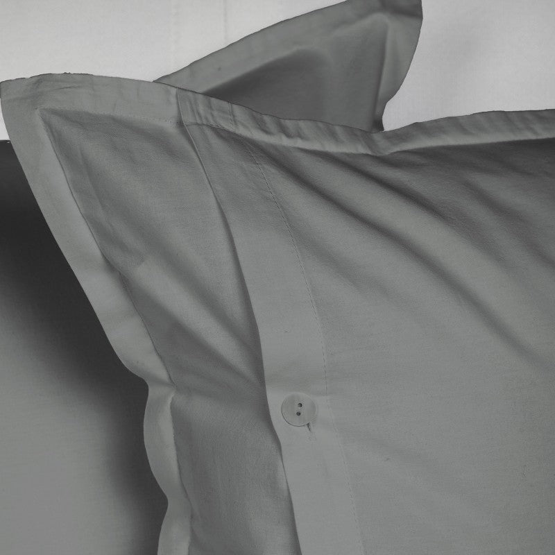 UNO DESIGN Sacco Copripiumino Matrimoniale/Singolo in Puro Cotone Garment Washed_No-Stiro