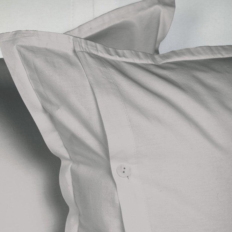 UNO DESIGN Sacco Copripiumino Matrimoniale/Singolo in Puro Cotone Garment Washed_No-Stiro