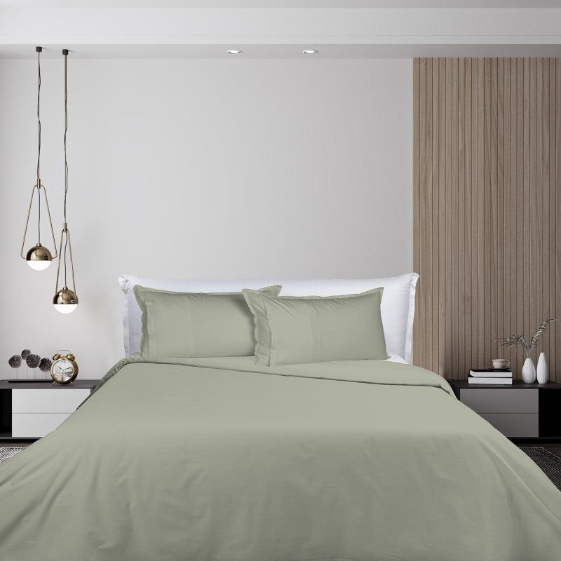 UNO DESIGN Sacco Copripiumino Matrimoniale/Singolo in Puro Cotone Garment Washed_No-Stiro