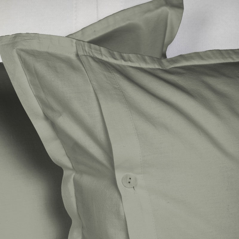 UNO DESIGN Sacco Copripiumino Matrimoniale/Singolo in Puro Cotone Garment Washed_No-Stiro