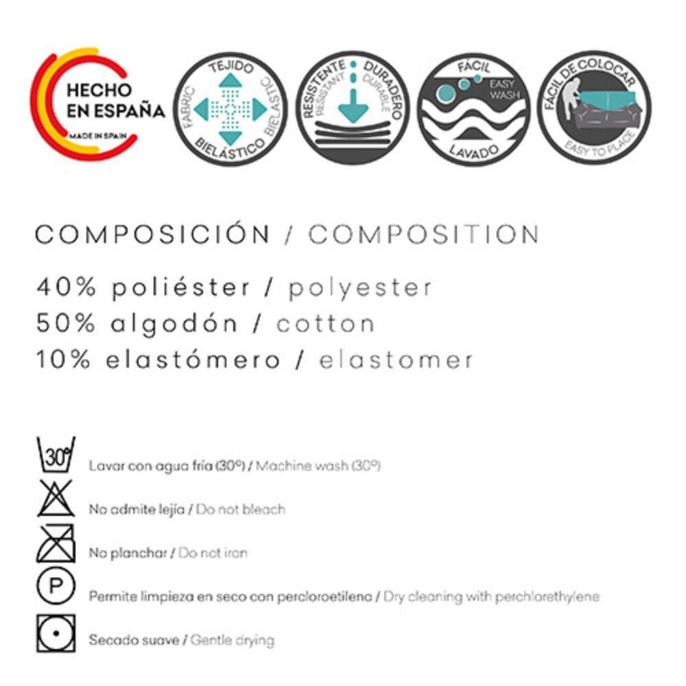 EGO ARREDO Copridivano e Coprisedia "Jaz" in Tessuto Bielastico Zig Zag