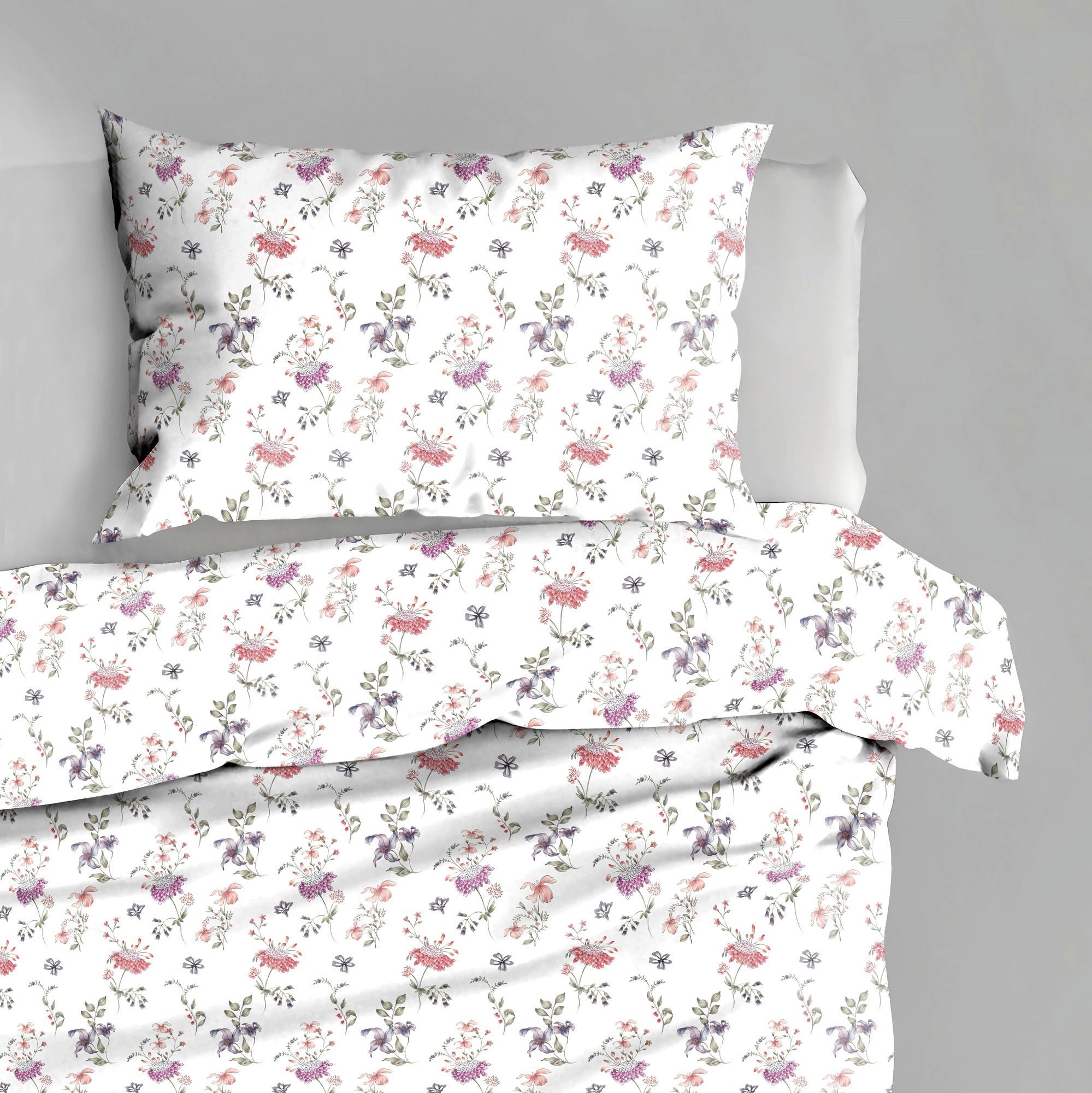 UNO CASA DESIGN Completi Letto e Copripiumini Dec.Faldo in 100% Cotone Stampato