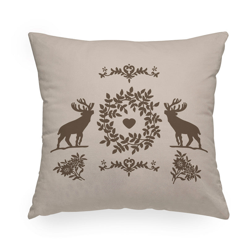 CASA ANVERSA Stelvio Cuscino in velluto retro in tinta unita coordinato